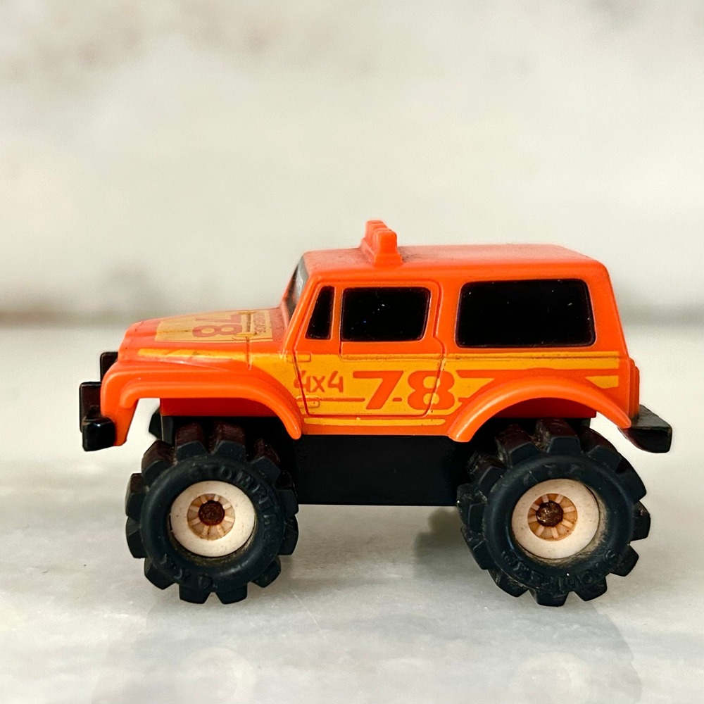 Vintage 1980's Schaper Stomper 4x4 Jeep Renegade Orange Toy Truck 78 Decal Macau